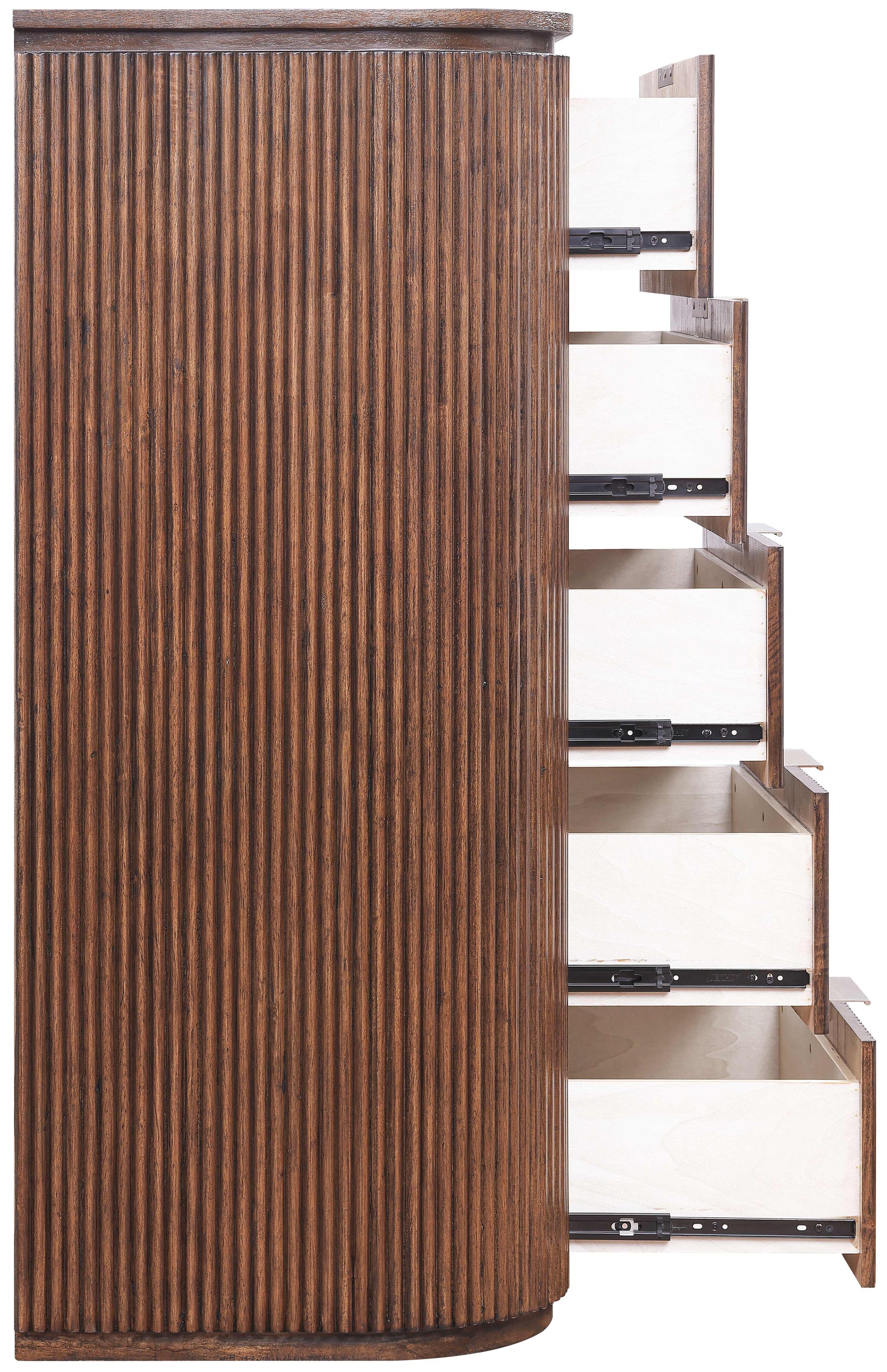 Monterey Brown/Silver Wood And Oak Veneer Chest - Ornate Home