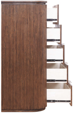 Monterey Brown/Silver Wood And Oak Veneer Chest - Ornate Home