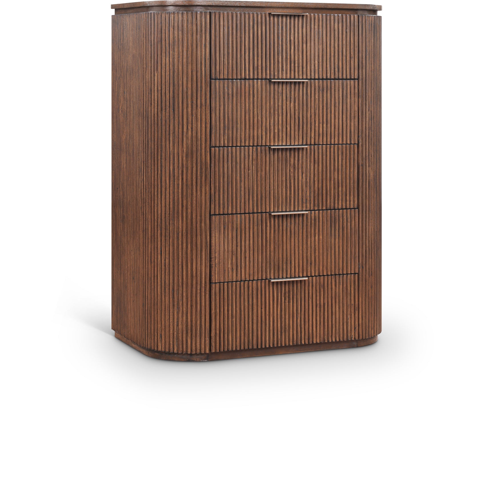 Monterey Brown/Silver Wood And Oak Veneer Chest - Ornate Home