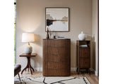 Monterey Brown/Silver Wood And Oak Veneer Chest - Ornate Home