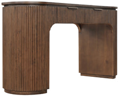 Monterey Brown/Silver Wood And Oak Veneer Desk - Ornate Home