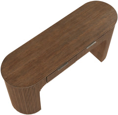 Monterey Brown/Silver Wood And Oak Veneer Desk - Ornate Home