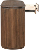 Monterey Brown/Silver Wood And Oak Veneer Desk - Ornate Home