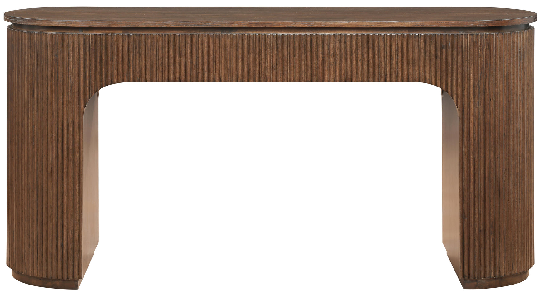 Monterey Brown/Silver Wood And Oak Veneer Desk - Ornate Home