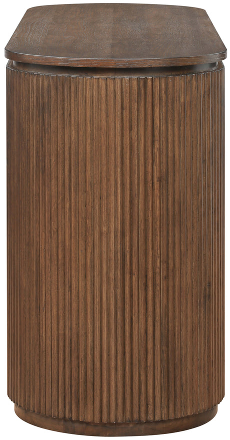 Monterey Brown/Silver Wood And Oak Veneer Desk - Ornate Home