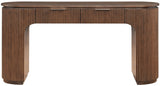 Monterey Brown/Silver Wood And Oak Veneer Desk - Ornate Home