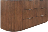 Monterey Brown/Silver Wood And Oak Veneer Dresser - Ornate Home