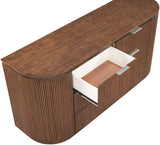 Monterey Brown/Silver Wood And Oak Veneer Dresser - Ornate Home