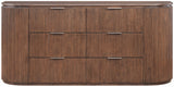 Monterey Brown/Silver Wood And Oak Veneer Dresser - Ornate Home