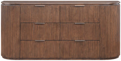 Monterey Brown/Silver Wood And Oak Veneer Dresser - Ornate Home