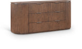 Monterey Brown/Silver Wood And Oak Veneer Dresser - Ornate Home