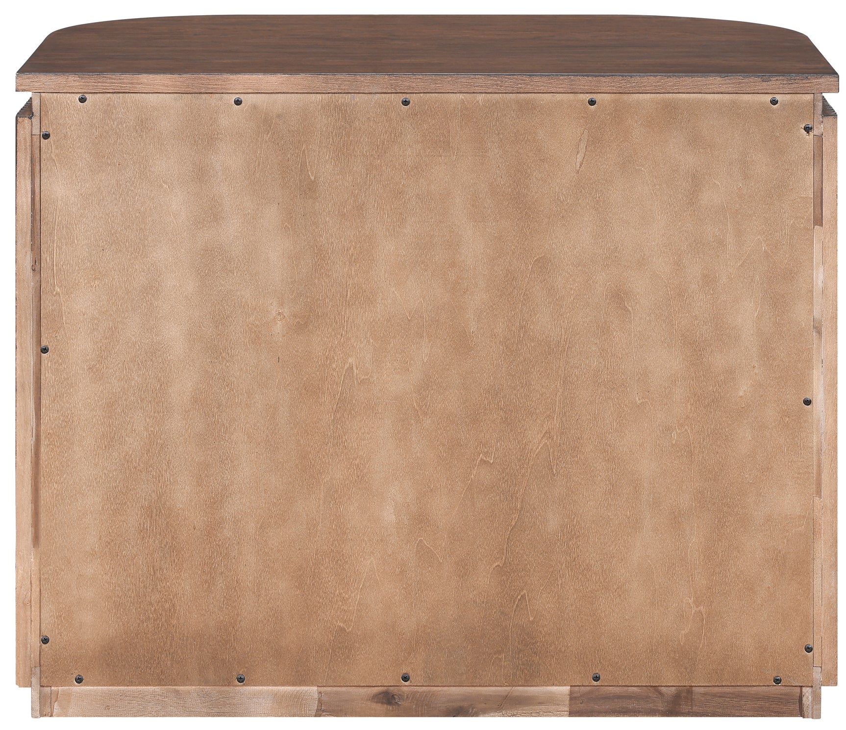 Monterey Brown/Silver Wood And Oak Veneer Nightstand - Ornate Home