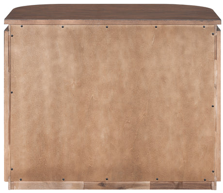 Monterey Brown/Silver Wood And Oak Veneer Nightstand - Ornate Home