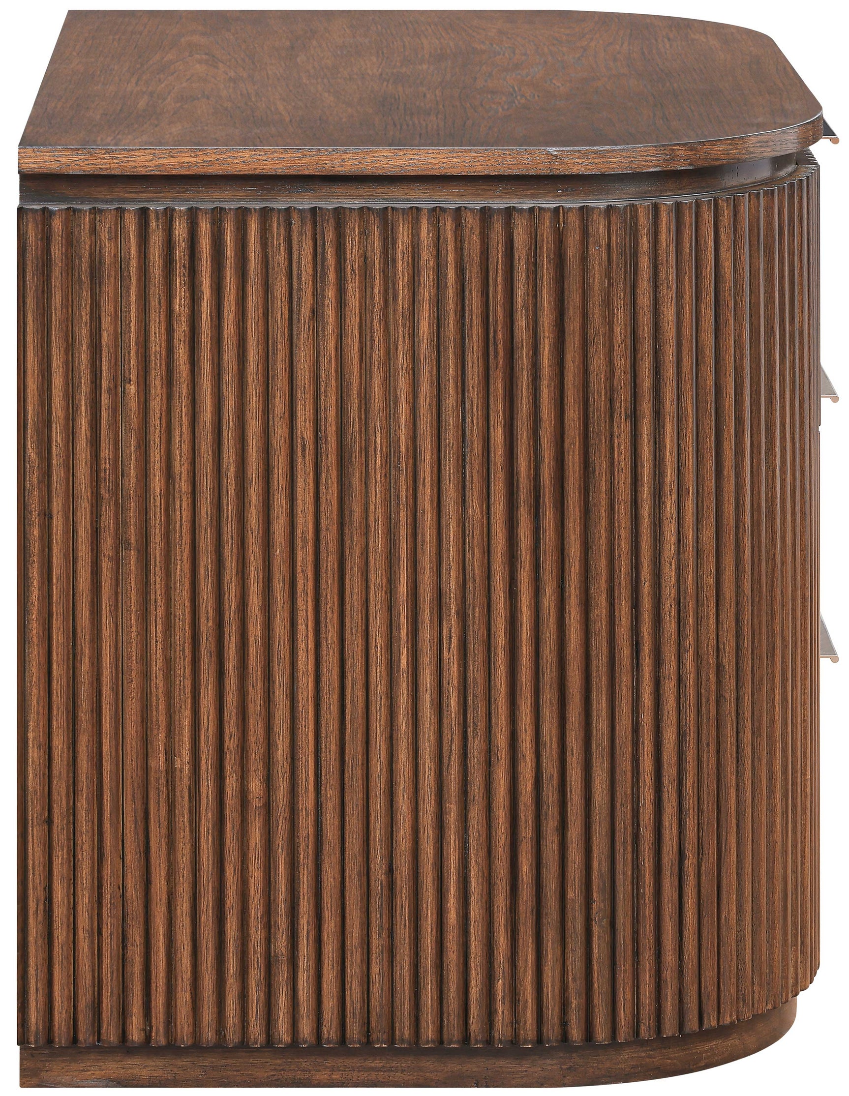 Monterey Brown/Silver Wood And Oak Veneer Nightstand - Ornate Home