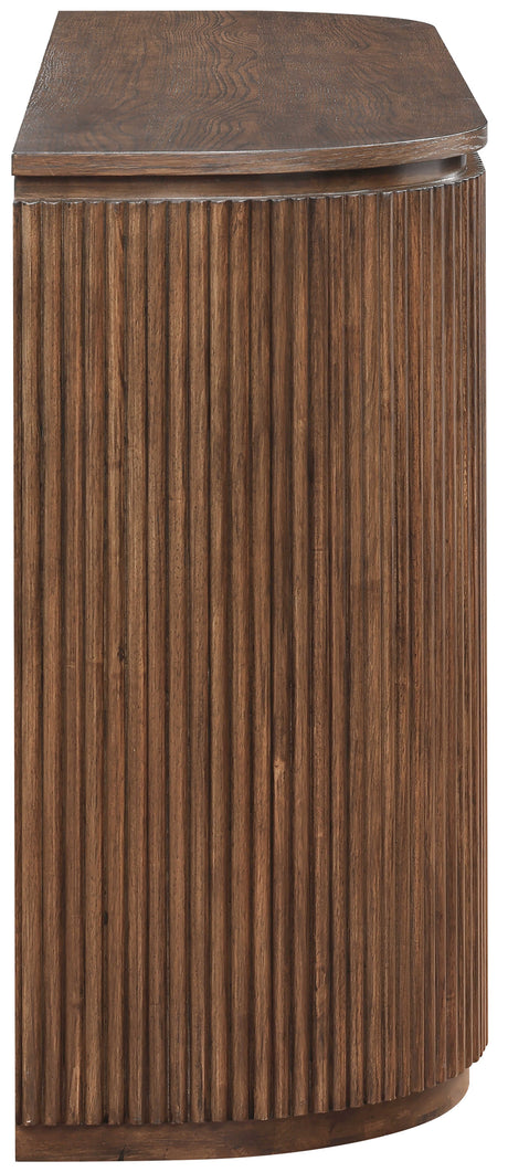 Monterey Brown Wood And Oak Veneer Console Table - Ornate Home