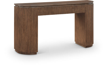 Monterey Brown Wood And Oak Veneer Console Table - Ornate Home