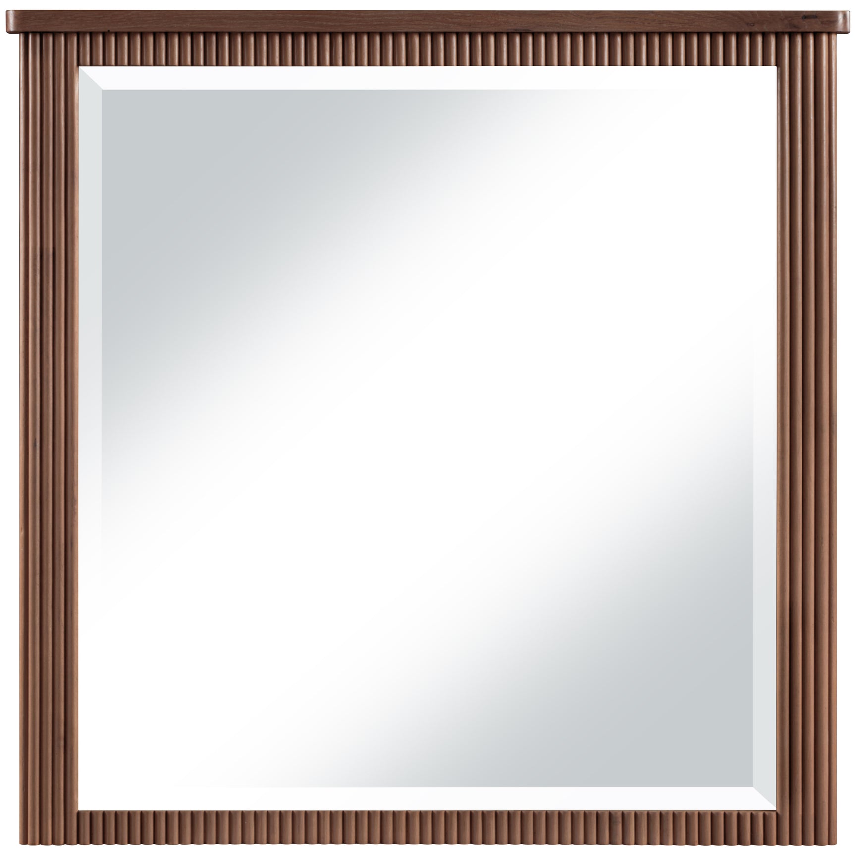 Monterey Brown Wood And Oak Veneer Mirror - Ornate Home