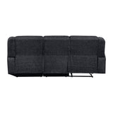 Monterey Ebony 2-Piece Reclining Sectional with Right Chaise - Ornate Home