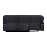 Monterey Ebony 2-Piece Reclining Sectional with Right Chaise - Ornate Home