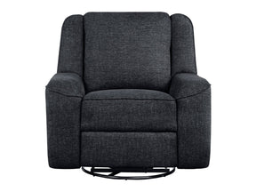 Monterey Ebony Swivel Reclining Chair - Ornate Home