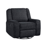 Monterey Ebony Swivel Reclining Chair - Ornate Home