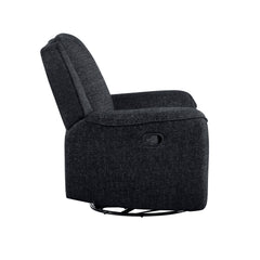 Monterey Ebony Swivel Reclining Chair - Ornate Home
