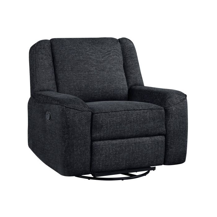 Monterey Ebony Swivel Reclining Chair - Ornate Home