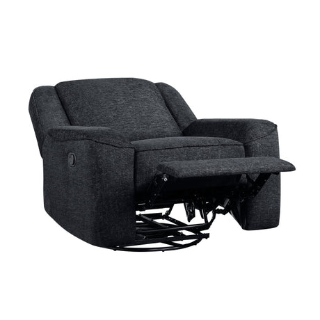 Monterey Ebony Swivel Reclining Chair - Ornate Home