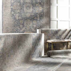 Monterey Gray Thick Luxe Persian Rug - Ornate Home