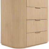 Monterey Natural/Oak/Silver Wood And Oak Veneer Chest - Ornate Home