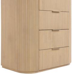 Monterey Natural/Oak/Silver Wood And Oak Veneer Chest - Ornate Home