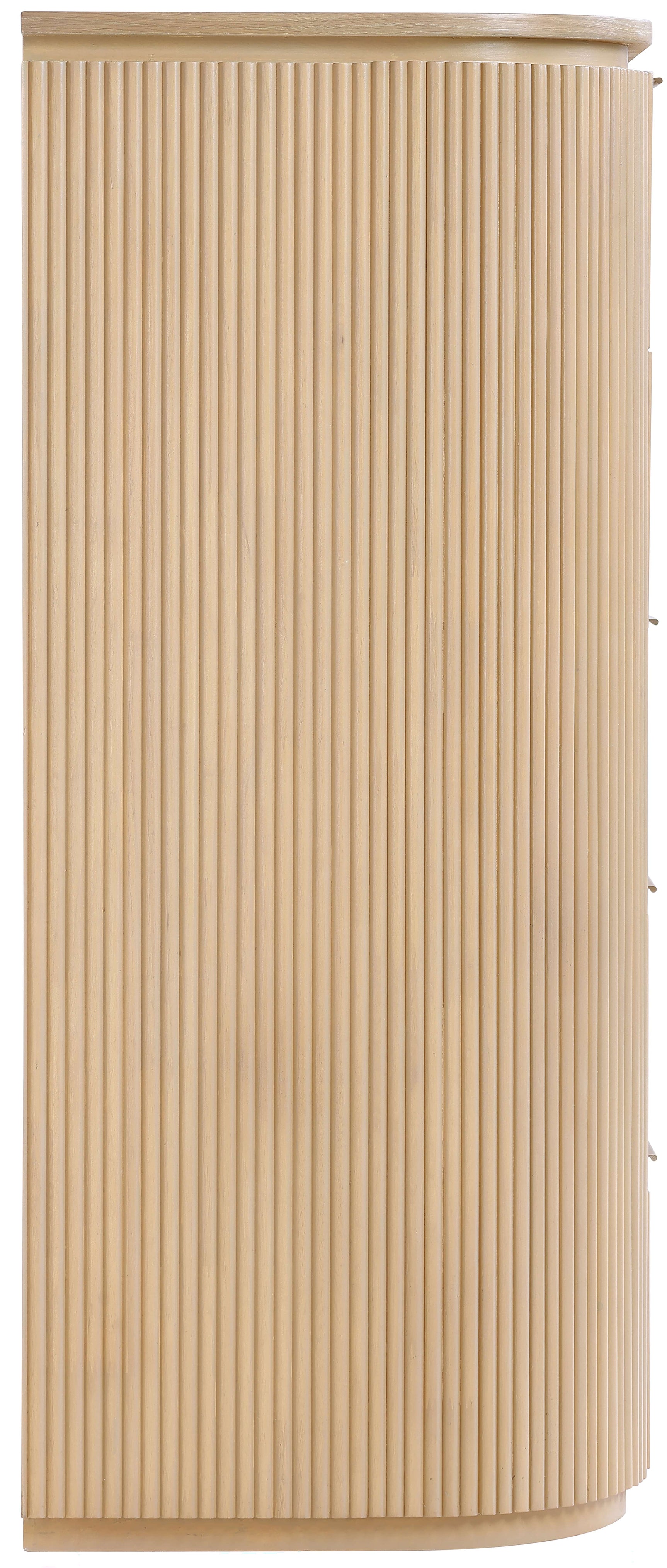 Monterey Natural/Oak/Silver Wood And Oak Veneer Chest - Ornate Home