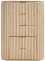 Monterey Natural/Oak/Silver Wood And Oak Veneer Chest - Ornate Home