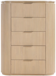Monterey Natural/Oak/Silver Wood And Oak Veneer Chest - Ornate Home