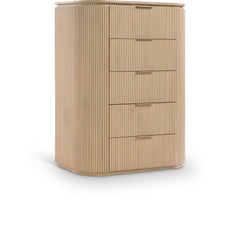 Monterey Natural/Oak/Silver Wood And Oak Veneer Chest - Ornate Home