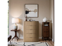 Monterey Natural/Oak/Silver Wood And Oak Veneer Chest - Ornate Home