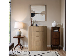 Monterey Natural/Oak/Silver Wood And Oak Veneer Chest - Ornate Home