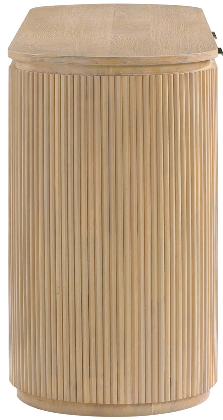 Monterey Natural/Oak/Silver Wood And Oak Veneer Desk - Ornate Home