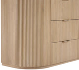 Monterey Natural/Oak/Silver Wood And Oak Veneer Dresser - Ornate Home