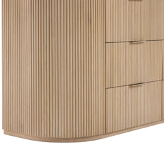 Monterey Natural/Oak/Silver Wood And Oak Veneer Dresser - Ornate Home