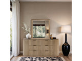 Monterey Natural/Oak/Silver Wood And Oak Veneer Dresser - Ornate Home