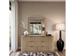 Monterey Natural/Oak/Silver Wood And Oak Veneer Dresser - Ornate Home