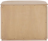 Monterey Natural/Oak/Silver Wood And Oak Veneer Nightstand - Ornate Home