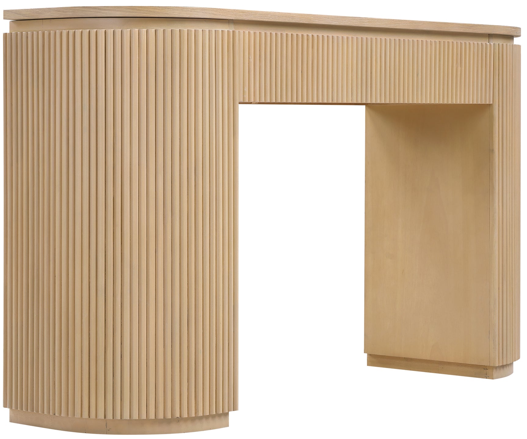 Monterey Natural/Oak Wood And Oak Veneer Console Table - Ornate Home