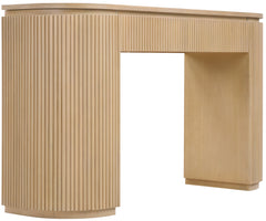 Monterey Natural/Oak Wood And Oak Veneer Console Table - Ornate Home