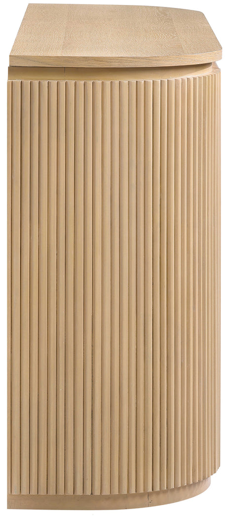 Monterey Natural/Oak Wood And Oak Veneer Console Table - Ornate Home