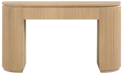 Monterey Natural/Oak Wood And Oak Veneer Console Table - Ornate Home