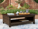 Monterey Point Dark Brown Rectangular Cocktail Table - Ornate Home