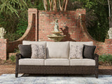 Monterey Point Dark Brown Sofa with Cushion - Ornate Home