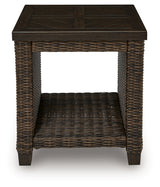 Monterey Point Dark Brown Square End Table - Ornate Home